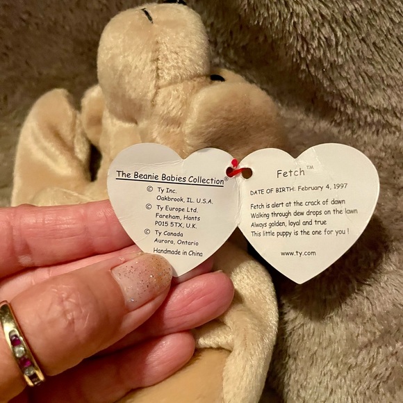 Ty Beanie Baby "Fetch"- The Golden Retriever 1997/1998 *Retired Rare Vintage* - Picture 2 of 4
